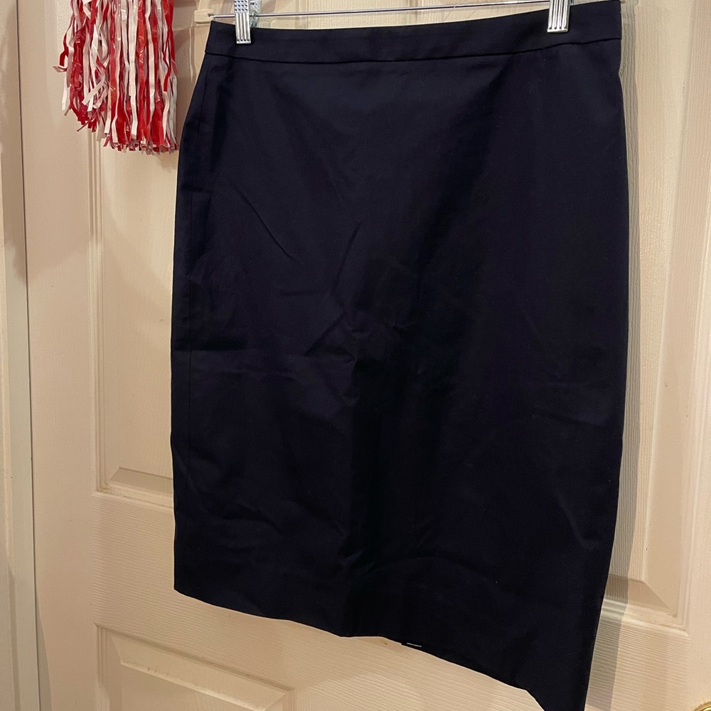 J.Crew outlet navy blue pencil skirt size 8